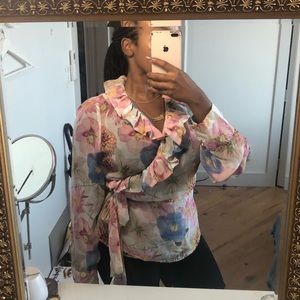 Vintage Floral Blouse